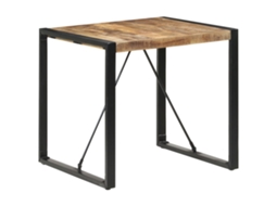 Conjunto 1 Mesa De Jantar Vidaxl Marrom Madeira (80 X 80 X 75 Cm)