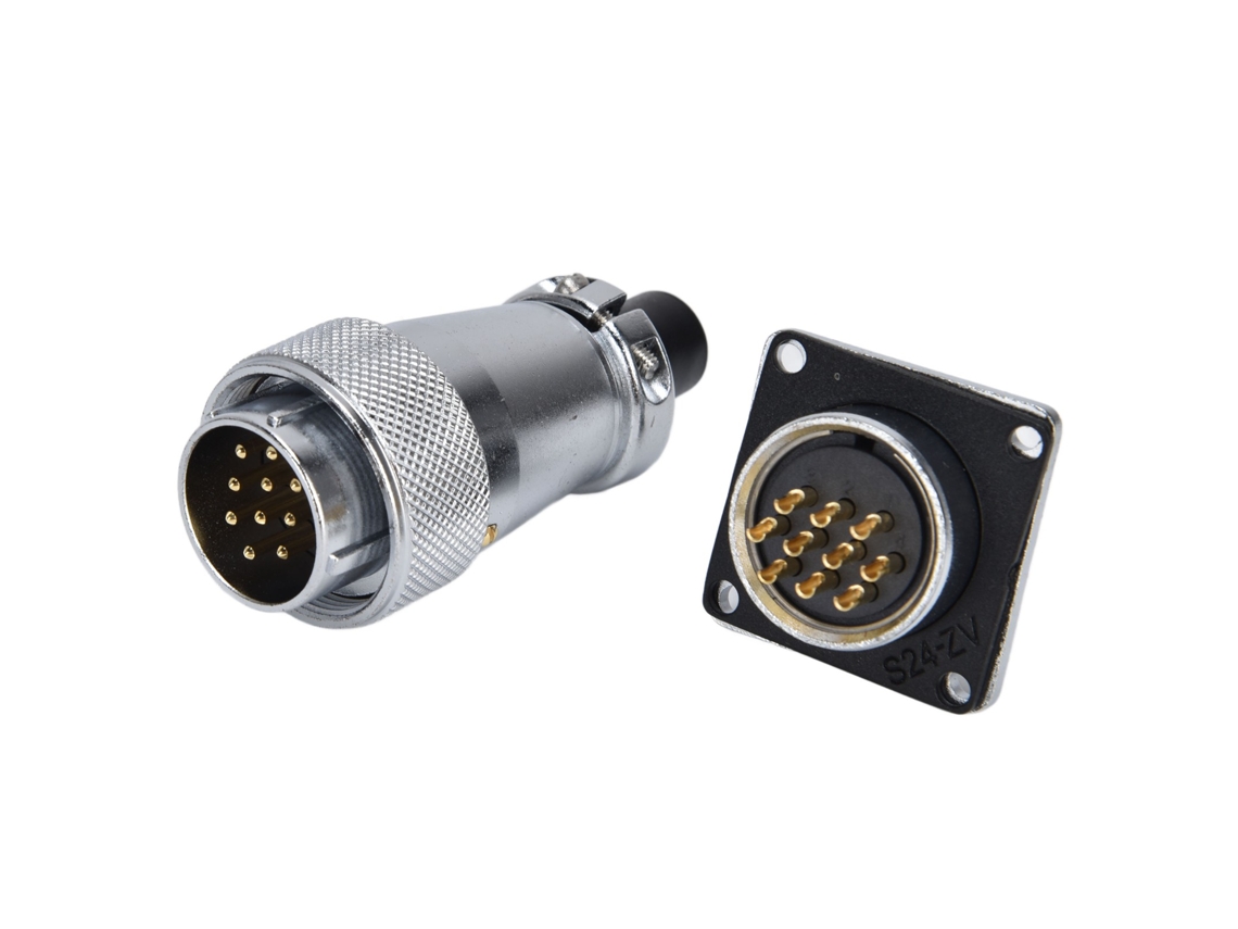 Conector De Tomada Avião Ws24 À Prova D'água 500v