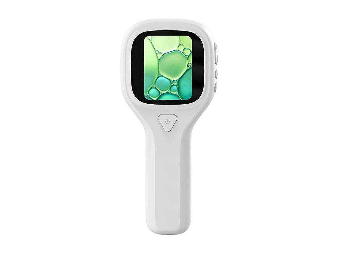 Microscópio Portátil Digital Com Lupa, Luzes Led, Tela Usb De 2 Polegadas E Impressão Digital Para Inspeção Têxtil (branco).