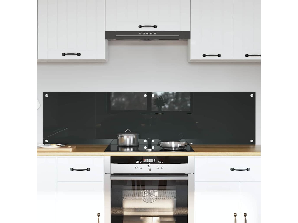 Vidaxl Painel De Cozinha 2 Unid. Cinza Escuro 80 X 40 Cm