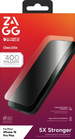 Zagg Invisibleshield Vidro Protetor Para Iphone 16 Pro Max Proteção Excepcional