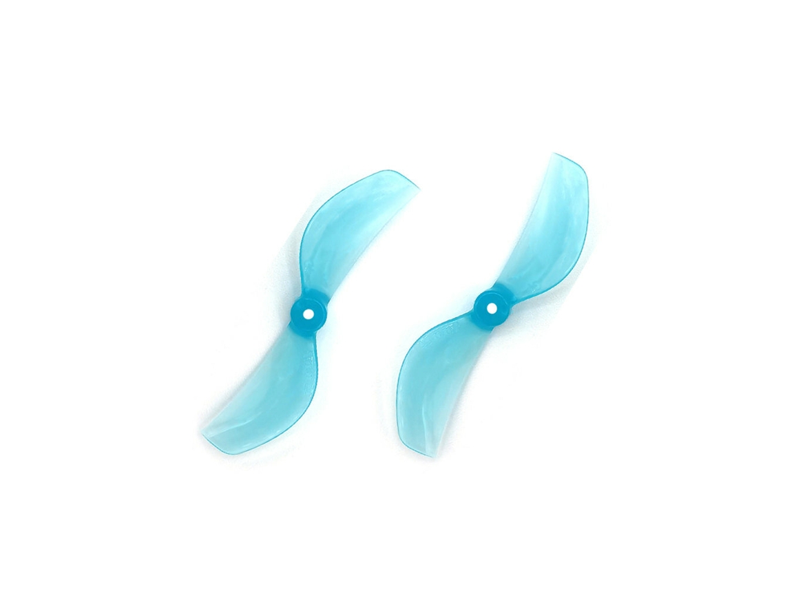 Hélice Gemfan 45mm 2 Pás 1.0mm Cinza Transparente 8 Pares Furo Eixo 1/1.5mm para Drone Tinywhoop 80 85mm Interno Fpv MDUG