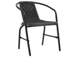Maison Exclusive - Cadeiras De Jardim 6 Pcs Vime Plástico E Aço 110 Kg