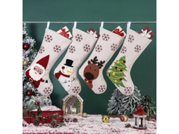 4 Sacos De Presente Para Meias De Natal Decorações De Natal Enchimentos De Meias De Natal Sacos De Presente Pendurados De Natal Pxcl Olysi Shop