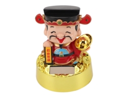Figura De Deus Da Riqueza Solar Para Painel De Carro
