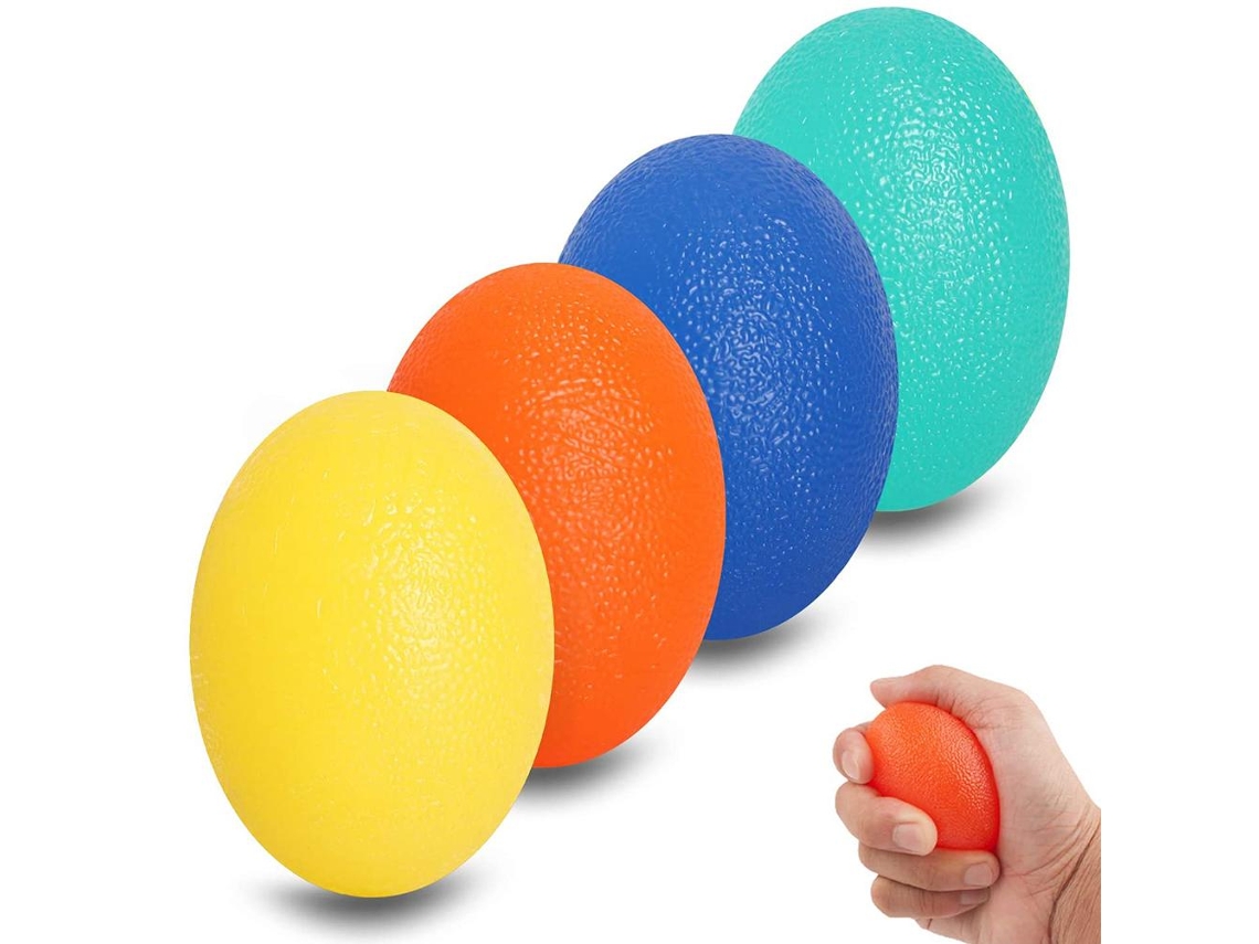 Yncm-bolas De Silicone Para Esquecer O Estresse Com Grip Oval