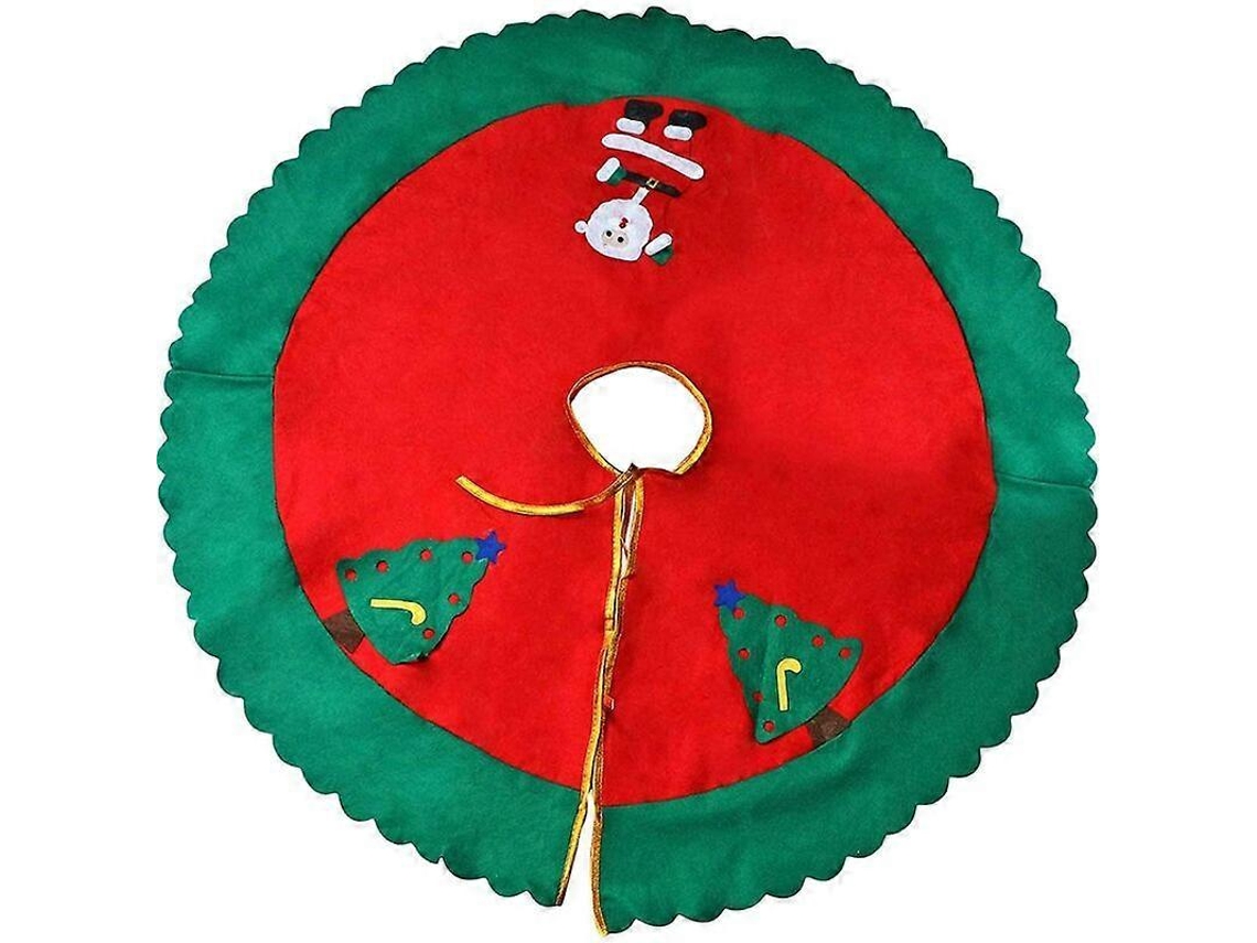 Falda De Árvore De Natal Vermelha 90 Cm