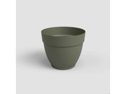 Vaso Redondo Plástico 25cm Verde Seco ARTEVASI emb. 1 un