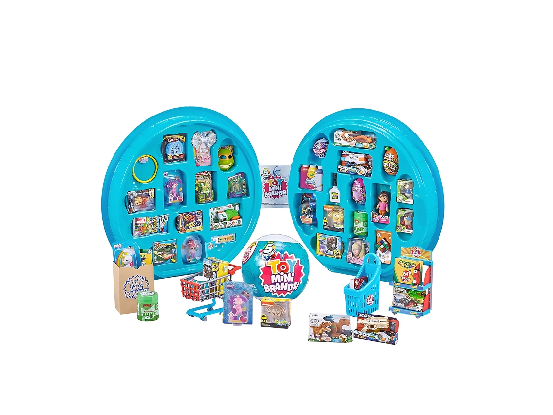 ZURU Caixa de Coleção de 5 Brinquedos Surpresa Mini-Brand Azul