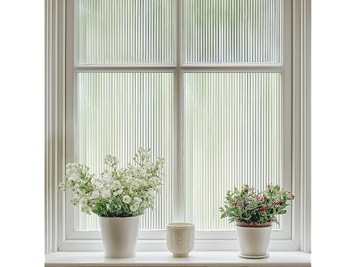 Película para Janelas, Opaca, Autoadesiva, Privacidade, Adequada Uso Doméstico, Casas de Banho e Escritórios STELASPLEN (44,3 X 200 Cm)