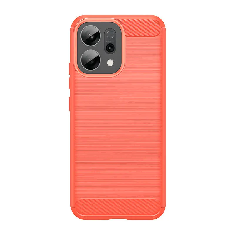 (vermelho, Oppo Reno14 F) Capa Fosca Macia, Material Tpu Fosco À Prova De Choque, Resistente E Durável, Com Moldura Protetora.