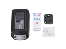 Laxiscreed Lâmpada Solar De Parede À Prova De Chuva, À Prova De Água Com Controlo Remoto Para Jardim
