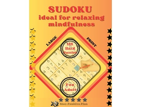 Livro Sudoku Ideal for Relaxing Mindfulness de STAY POSITIVE PLUS (Inglês)