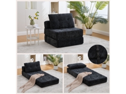 Sofá-cama Dobrável, Travesseiros+colchão, Portátil, Sala/quarto-ty