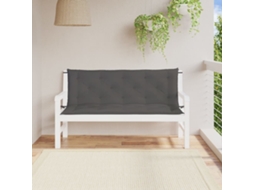 Vidaxl Almofadões Banco Jardim 2pcs 150x50x7cm Tecido Oxford Antracite