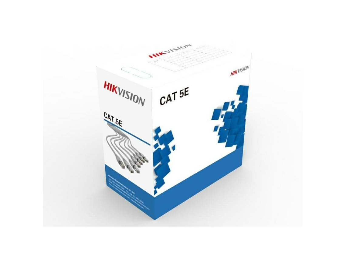 Cabo de Rede Rígido Utp Categoria 5E HIKVISION Ds-Pl-5E Cinzento 305 M