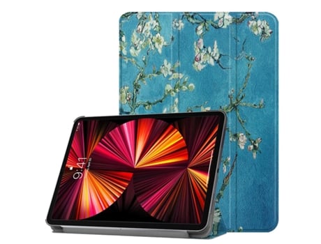Capa Tripla de Couro Ecológico ILIKE Apple Ipad 9 7'' 2017 / 2018 / Air 2013 / Air 2 2014 Sakura
