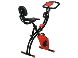 Bicicleta Ergométrica X bike 2 em 1 Vermelha 105x48x118cm Tela Lcd Monitor Cardíaco 8 Níveis Resistência Dobrável