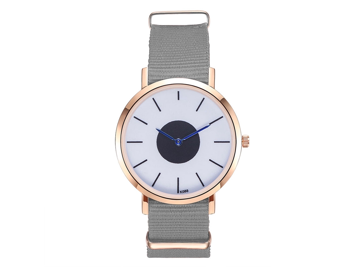 Relógio de Pulso Masculino Zhoulianfa com Pulseira de Náilon Estilo Casual Cinza