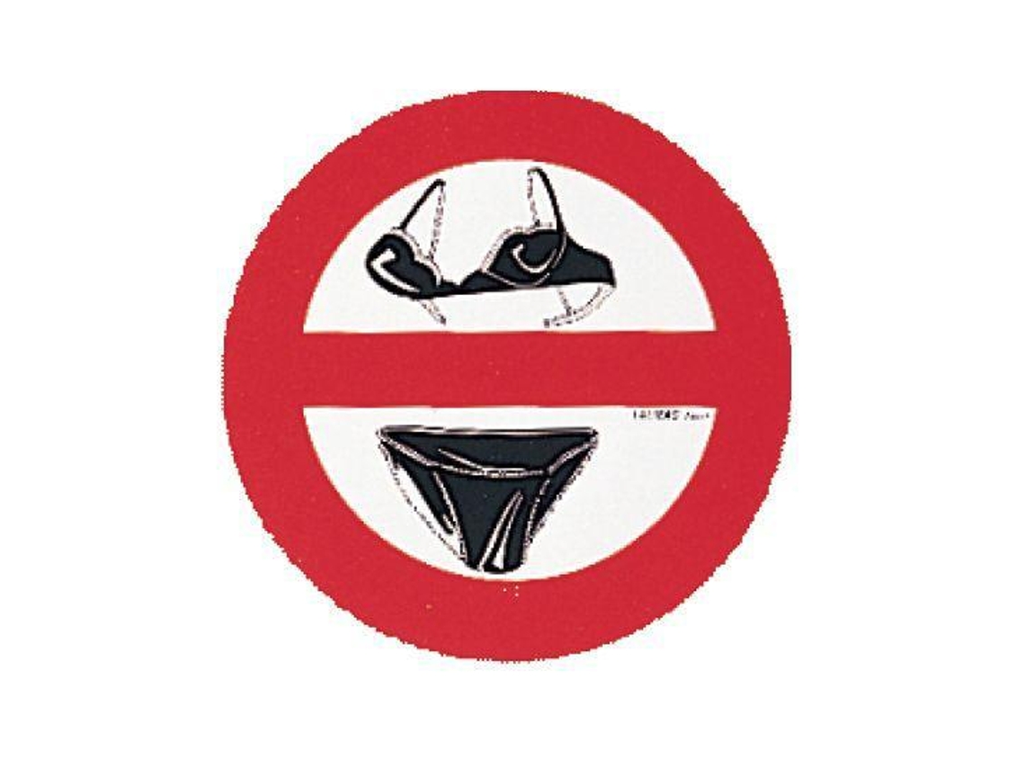 Lalizas Sticker No Swimsuits