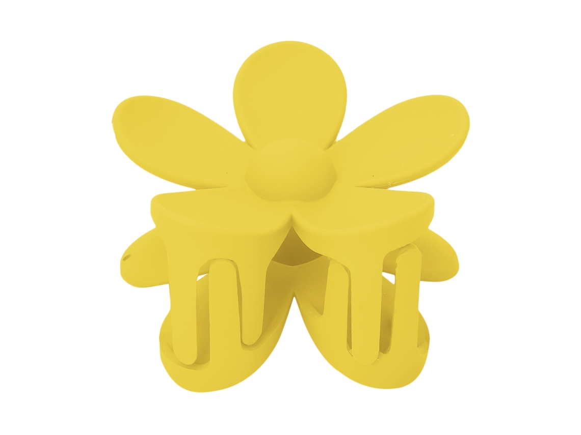 2026-pinça Para Cabelo De Flor Grande Antiderrapante Fosca Lindo Acessório De Penteado Para Mulheres E Meninas Cor Amarelo Claro