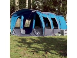 Vidaxl Tenda Familiar Túnel Para 8 Pessoas Impermeável Azul