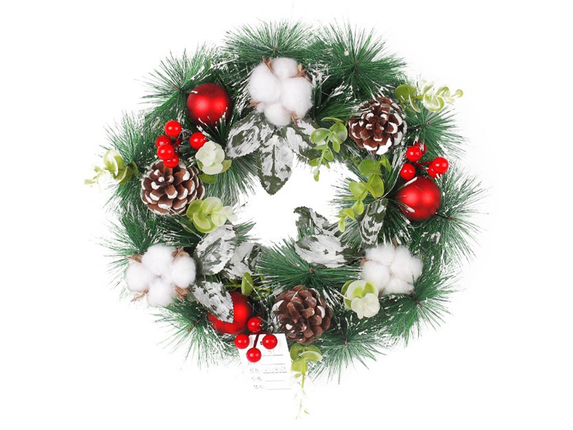 Guirlanda de Natal com pinha e ramos de pinheiro, LAXISCREED