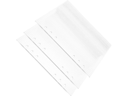 Conjunto De 3 Capas Acrílico Transparente Agenda 6 Argolas, Compactas E Que Protegem Folhas Soltas, Ideais