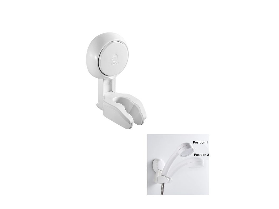Suporte Para Chuveiro Com Vácuo Ajustável Sem Furação, Portátil E Resistente A 5kg Para Vidro E Azulejos
