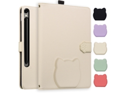 Capa Para Samsung Galaxy Tab S10 Fe Plus (13.1") Bege Cuich