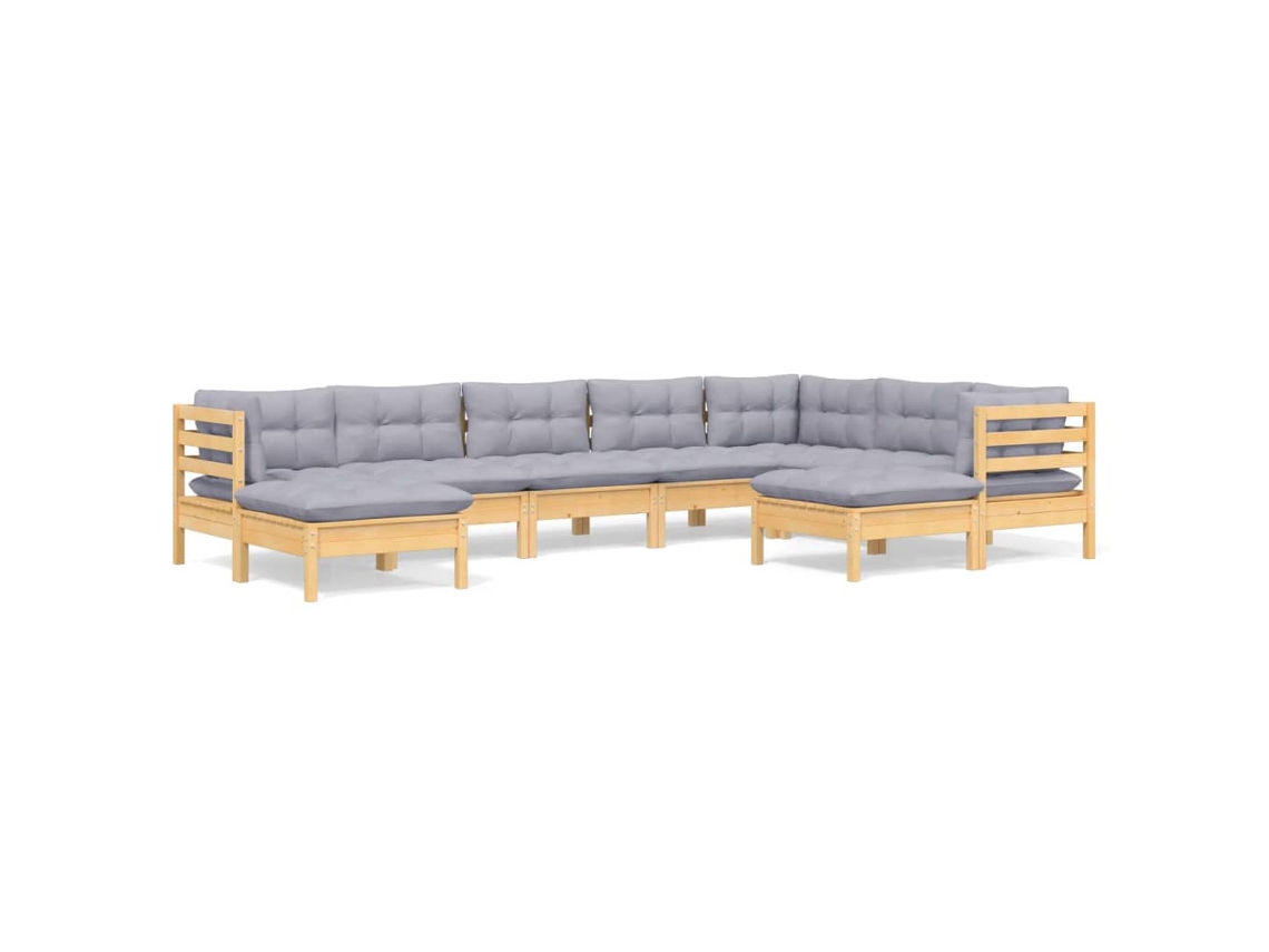 Garden Lounge Set, Garden Lounge Sets Vidaxl Cinzeto Madeira De Pinho (n/a)