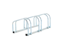 Estacionamento Para Bicicletas Aço Cor Prata 76x33x27cm Homcom