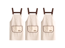 3 Peças De Capote Pvc Antiaderente E Resistente Ao Desgaste, Cinto Abdominal Impermeável E À Prova De Óleo, Avental Cozinha Casa Cozinhar Adulto
