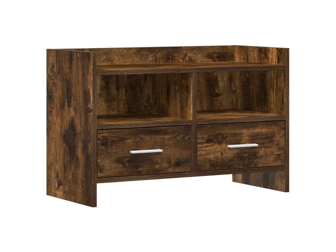 Vidaxl Gabinete para Tv 71,5 X 33 X 47 Cm Carvalho Fumado