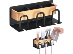 Porta escovas com 3 compartimentos em Aço Inoxidável AQUAFORGE