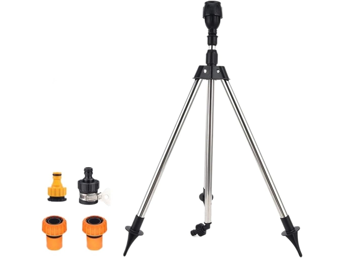 Aspersor Tripé À Prova D'água, Ajustável Em 360 Graus, Com Conector Rápido De 2, 5 Cm Para Irrigação.