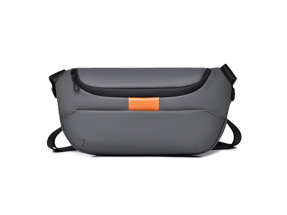 Bolsa Transversal Masculina (cinza), Bolsa De Peito Estilo Urbano, Bolsa De Ombro