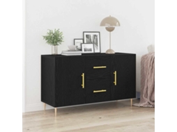 Vidaxl Buffet Carvalho Preto 100 X 36 X 60 Cm Madeira Processada