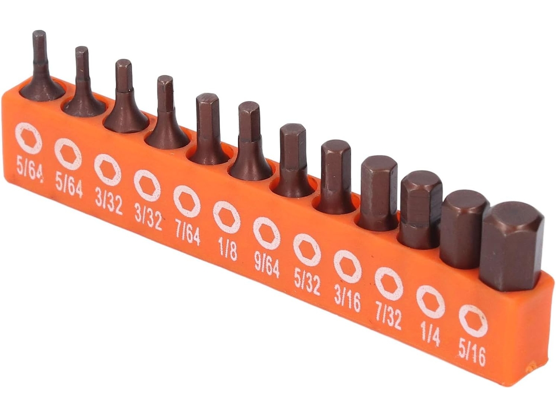 Conjunto De Bits Hexagonais Em Aço Liga S2, Parafusadeira Elétrica Com Haste De 1 4, Suporte De Armazenamento 25mm, 12 Peças