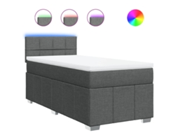 Box Spring Bed, Box Spring Beds Vidaxl Cinzeto Tecido (80 X 200 Cm)