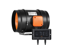 Ventilador Em Linha 200 Mm Com Sensor De Temperatura E Motor Ec Tekmaquinas