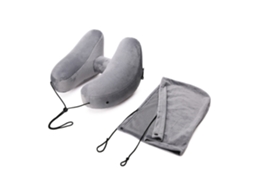 Travesseiro Inflável Portátil Em Formato De H Para O Pescoço, Ideal Viagens, Avião, Escritório E Carro. Aquaforge