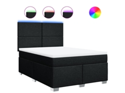 Box Spring Bed, Box Spring Beds Vidaxl Preto Tecido (140 X 200 Cm)