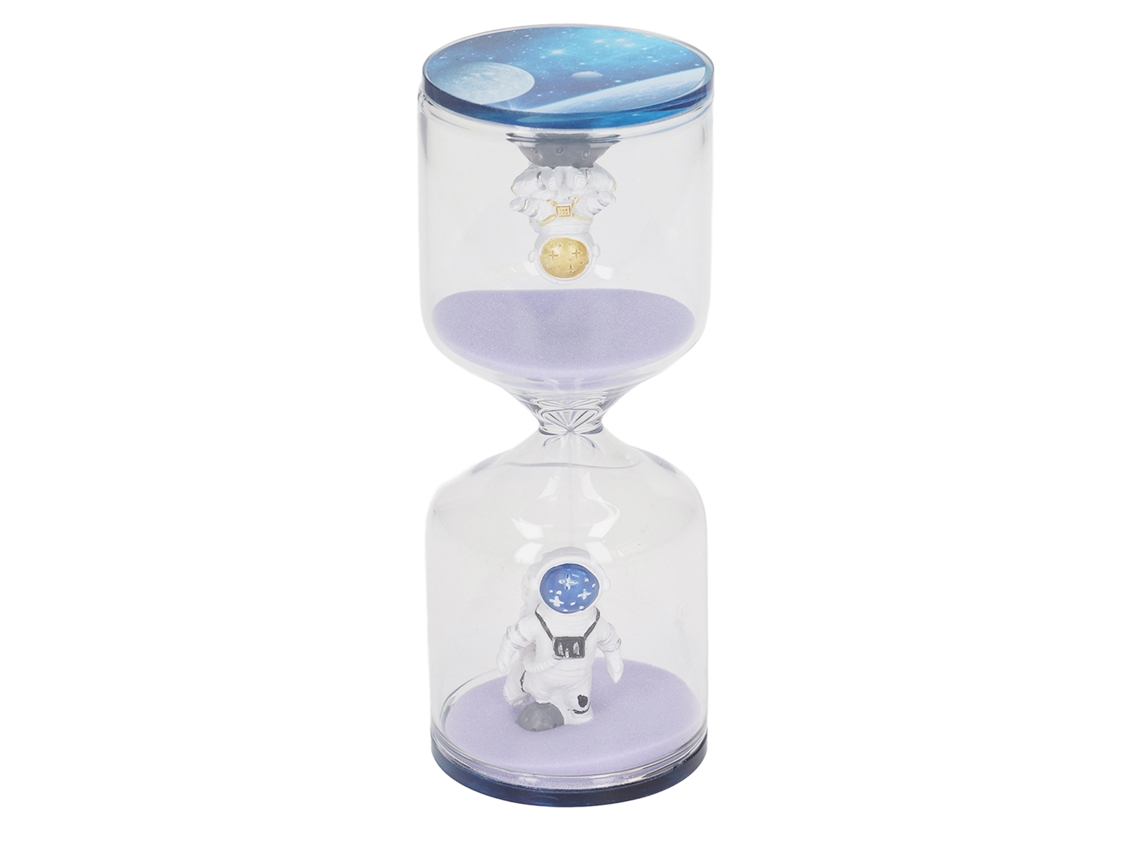 Primerox cronômetro de Areia 30 Minutos Homem do Espaço Vidro Decorativo Mesa Escritório Cozinha Roxo