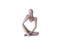 Escultura Abstract Thinker Para Decorar Lar E Escritório