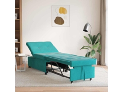 Vidaxl Sofá-cama Turquesa 194 X 67 X 82 Cm Veludo
