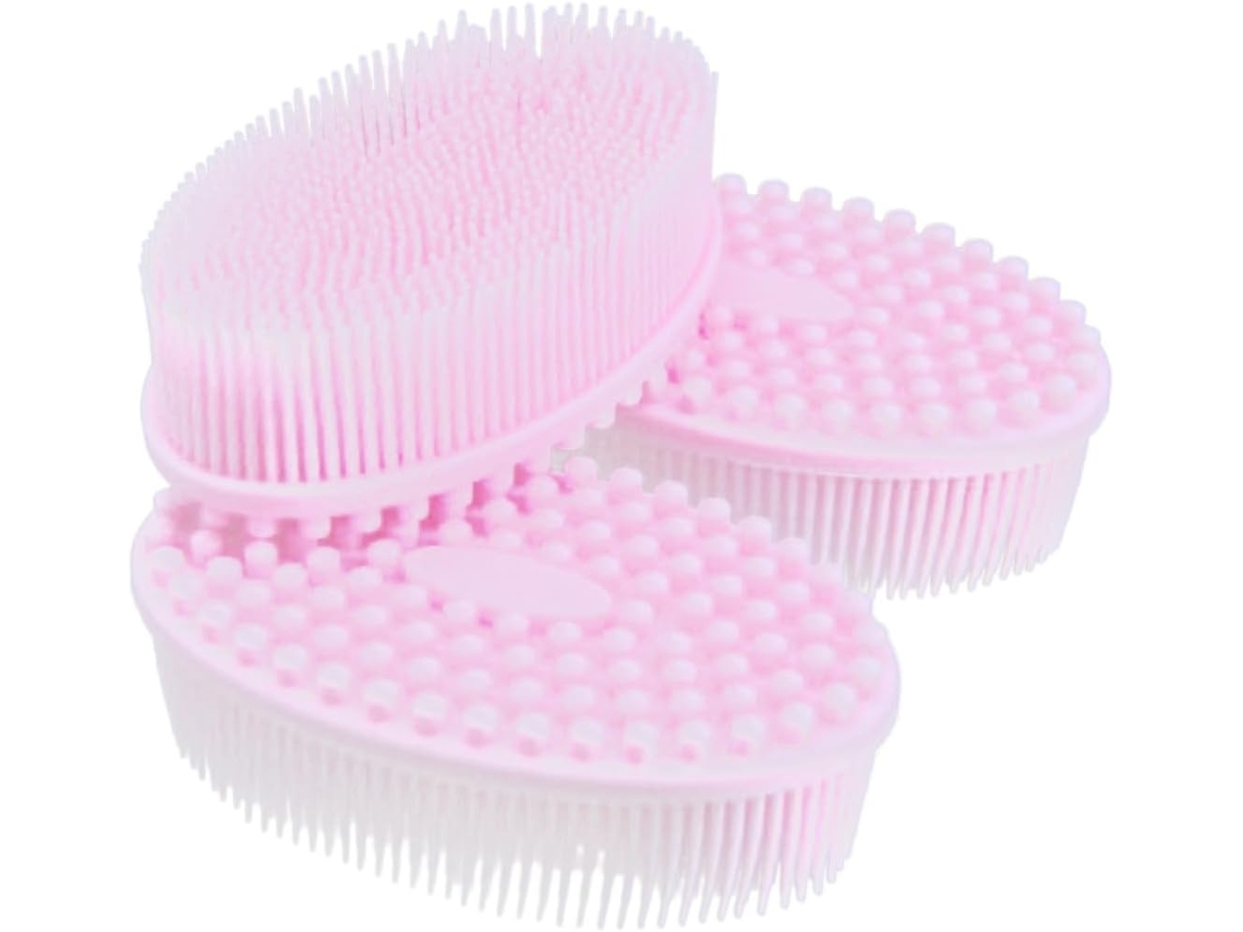 Escova De Silicone Esfoliante Macia Ultechnovo Para Banho E Massagem, Esfoliante Ergonômico Com Cerdas Densas, Adequada