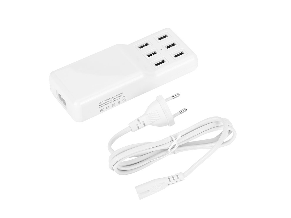 Carregador Usb LAXISCREED 6 Portas 60w Rápido