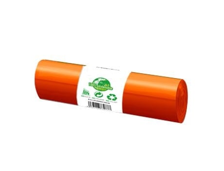 Office Sacos Lixo Plast 100Lts Biod Laranja Carga40K Rolo20Un