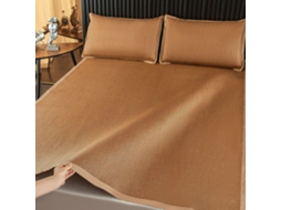 Esteira De Cama (lençóis) Eifson Bambu E Rattan Fresca Respirável 180x200cm Com 2 Fronhas